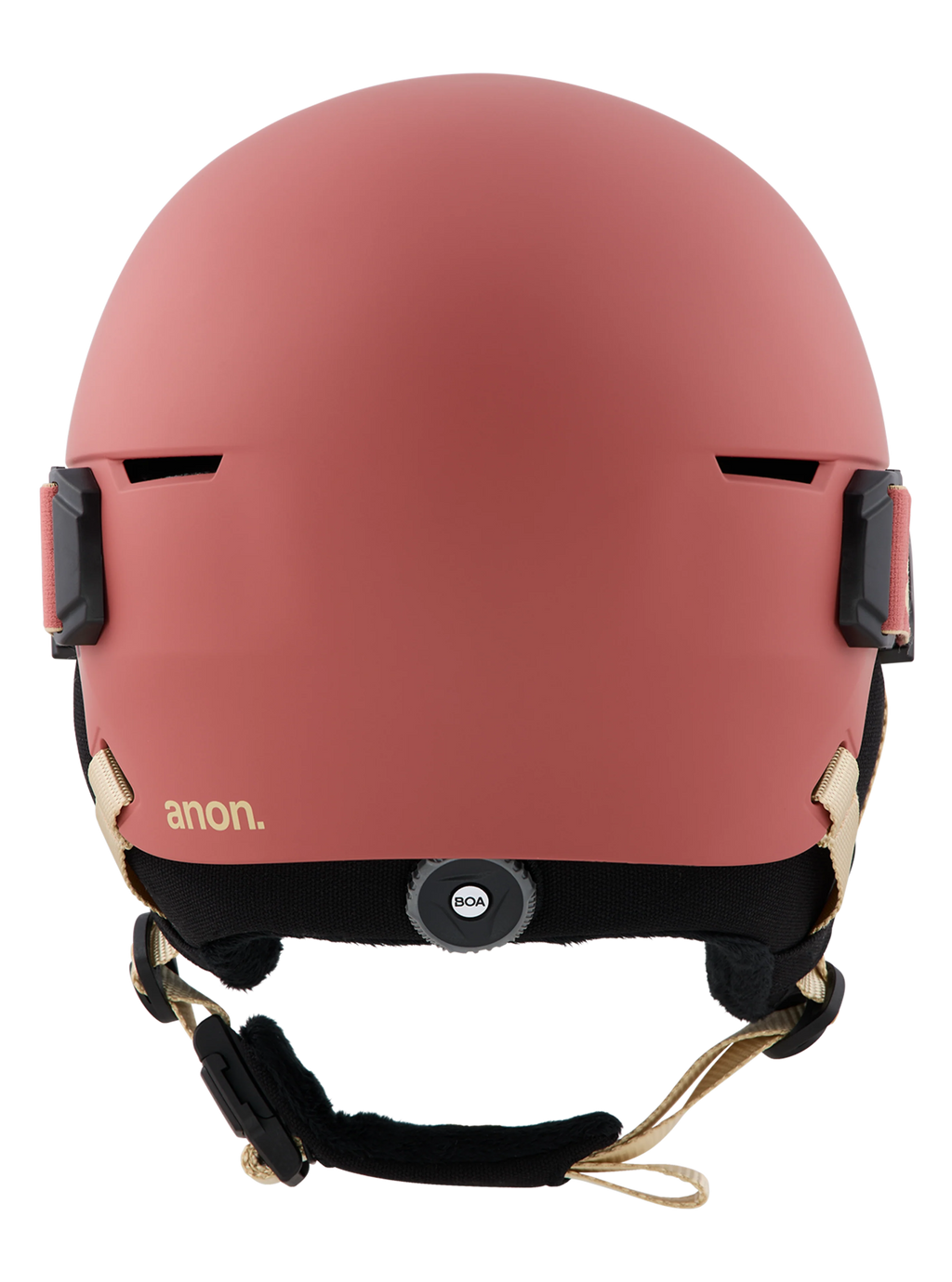 Anon Kids' Define Ski & Snowboard Helmet - Terracotta, back view