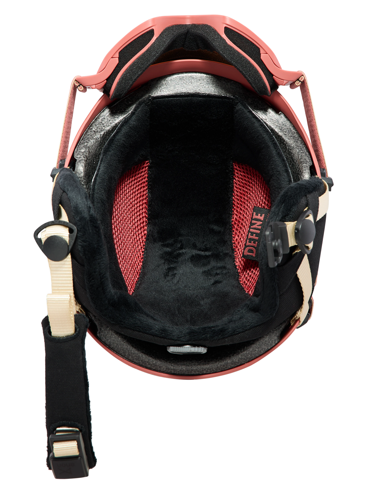 Anon Kids' Define Ski & Snowboard Helmet - Terracotta, inside view