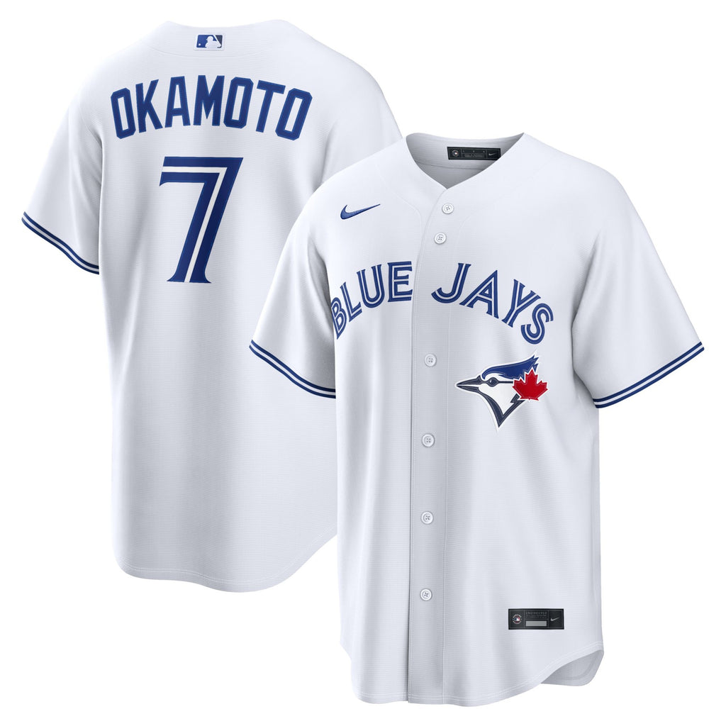 Nike Toronto Blue Jays Kazuma Okamoto White Home Replica Jersey