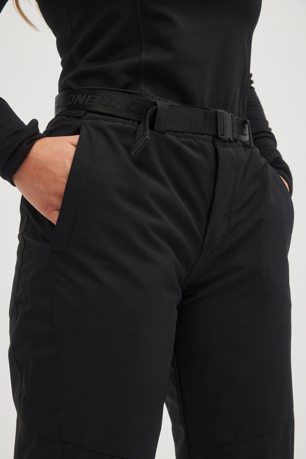O'Neill Women's Star Insulated Pant - Black Out, pocket detail