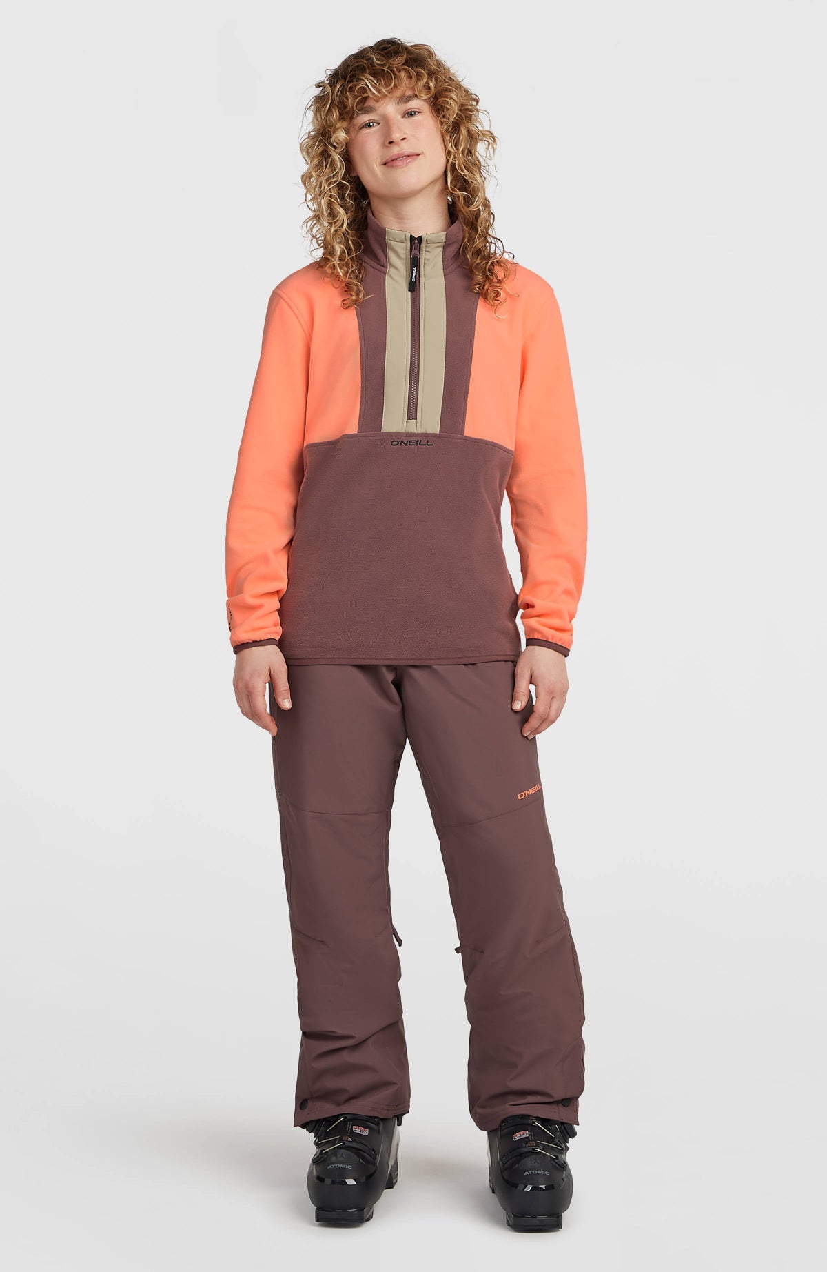 O'Neill Women's Star Insulated Pant - Purple Gray, full look