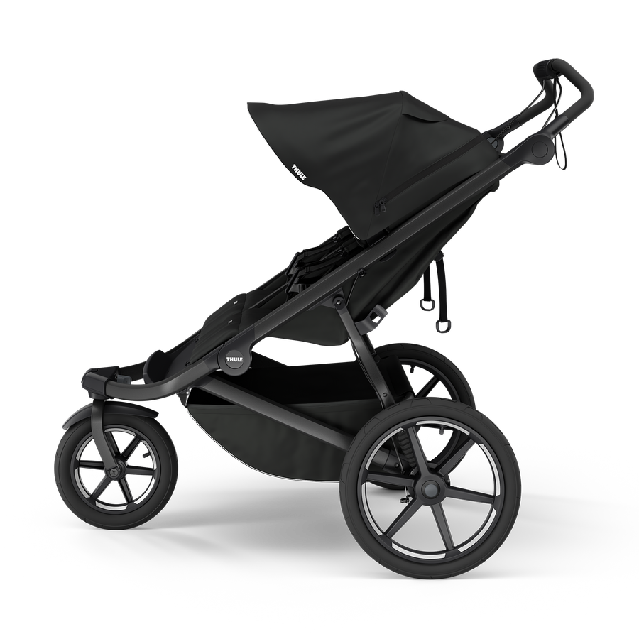 Thule Urban Glide 3 Double Jogging Stroller - Black, side view