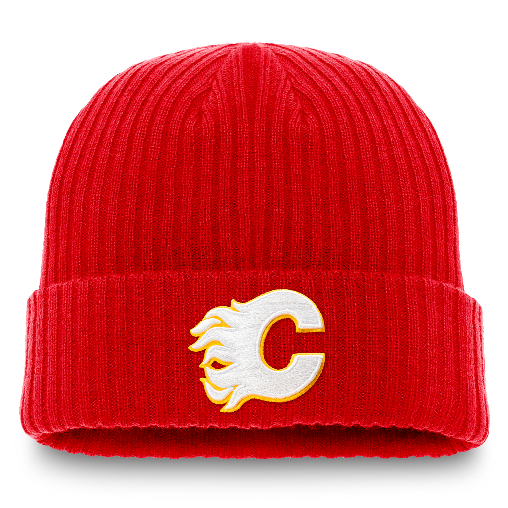 Fanatics Calgary Flames Primary Logo Cuffed Knit Beanie