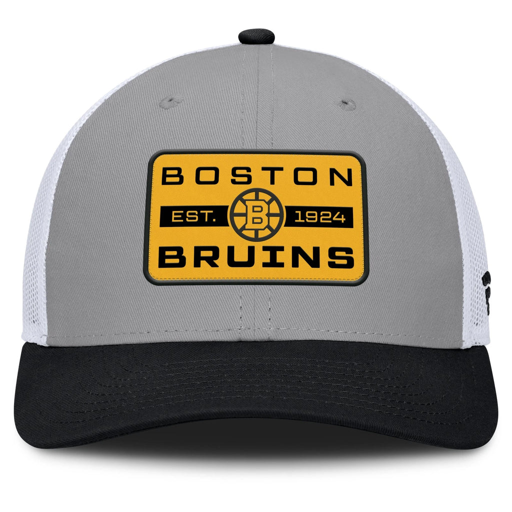 Fanatics Boston Bruins Fundamental Adapt Trucker Adjustable Hat