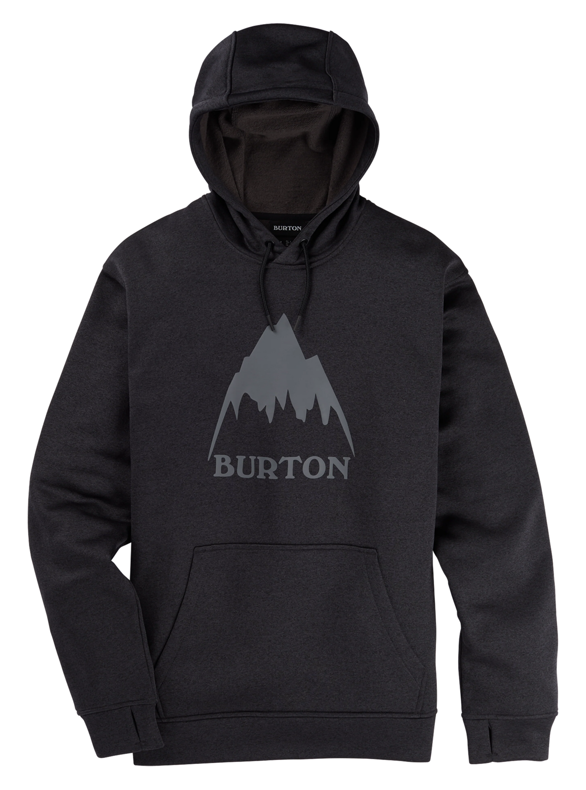 Burton Men's Oak Pullover Hoodie - True Black Heather