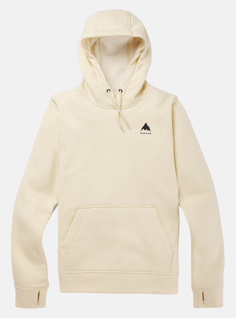 Burton Women's Oak Pullover Hoodie - Creme Brulee Heather - front