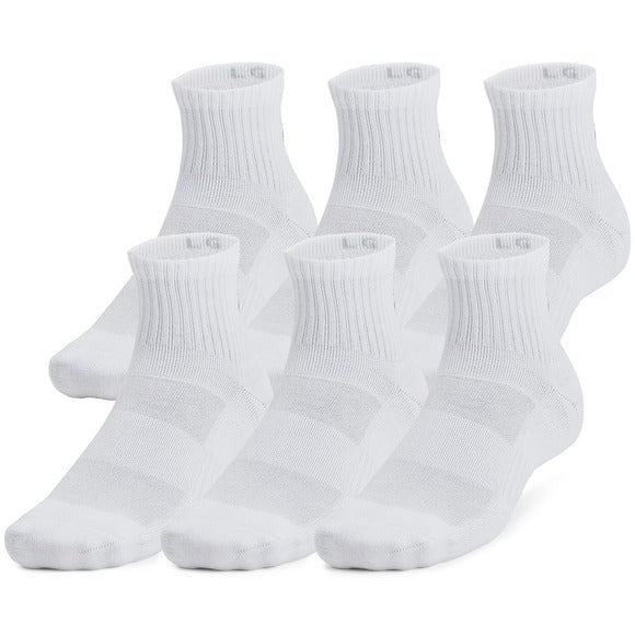 Under Armour Unisex TC Quarter Ankle Socks - 6 Pack