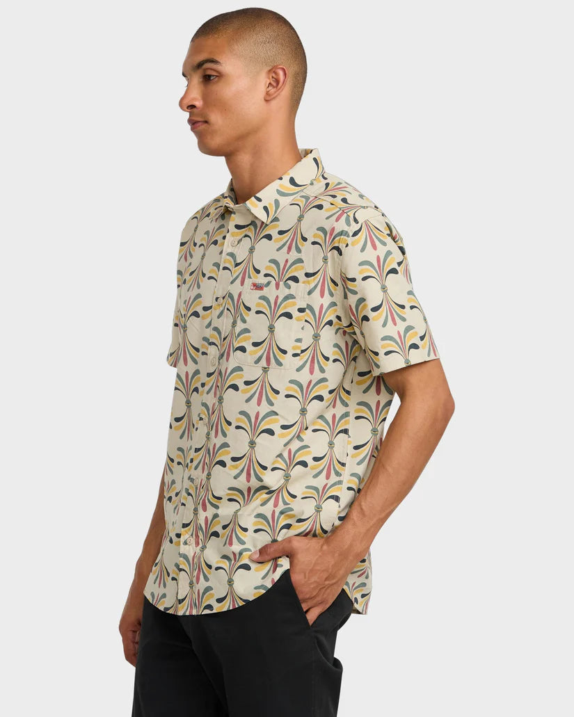 RVCA Men's La Eye Floral Shirt