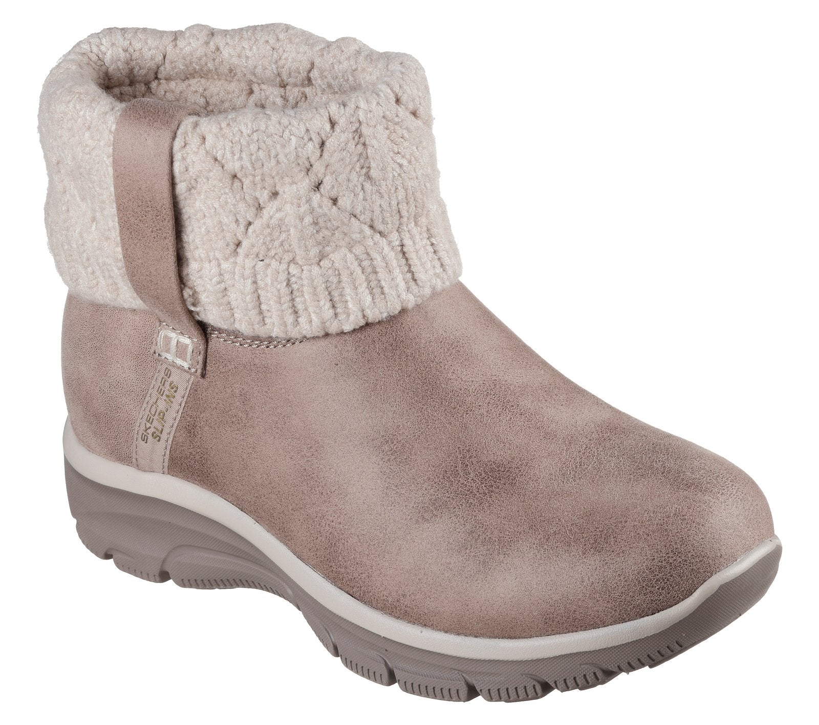 Skechers Slip-ins Relaxed Fit Easy Going Cozy Weather 2, Taupe, lateral profile