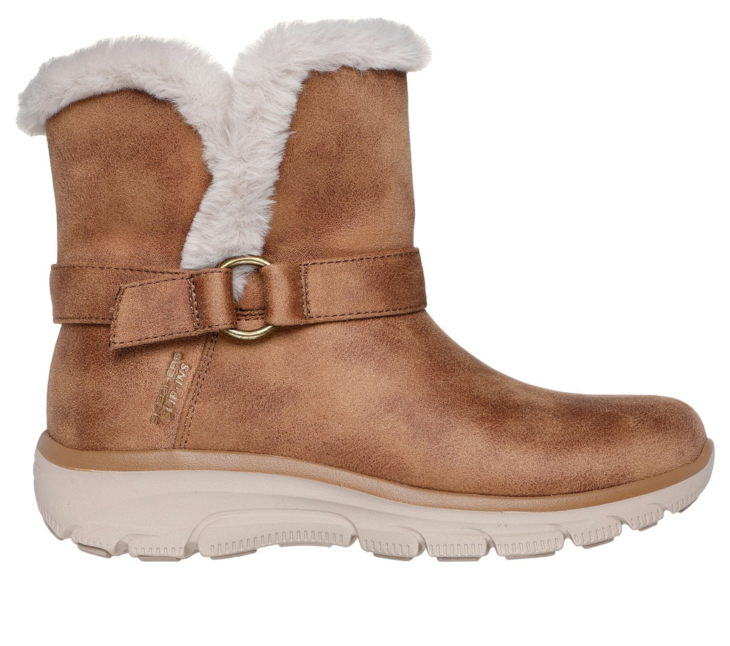 Skechers Slip-ins Relaxed Fit Easy Going Dreamers Move, Chestnut, three-quarter front