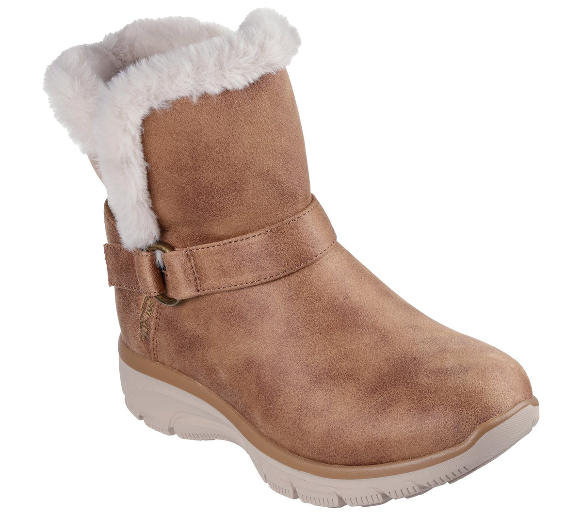 Skechers Slip-ins Relaxed Fit Easy Going Dreamers Move, Chestnut, lateral profile