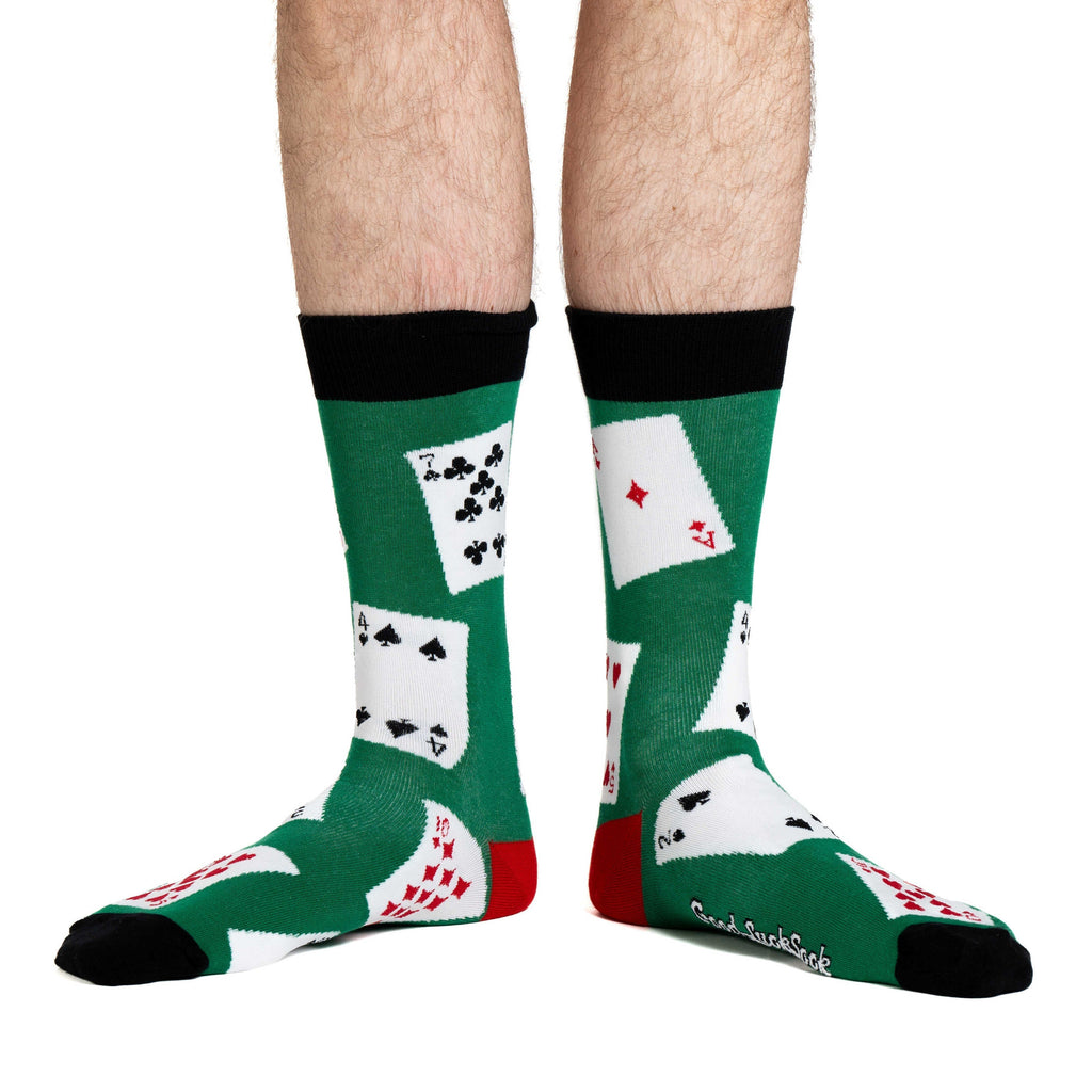Good Luck Sock Men's Cards Socks