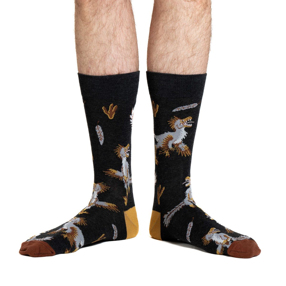 Good Luck Sock Men's Velociraptors Socks