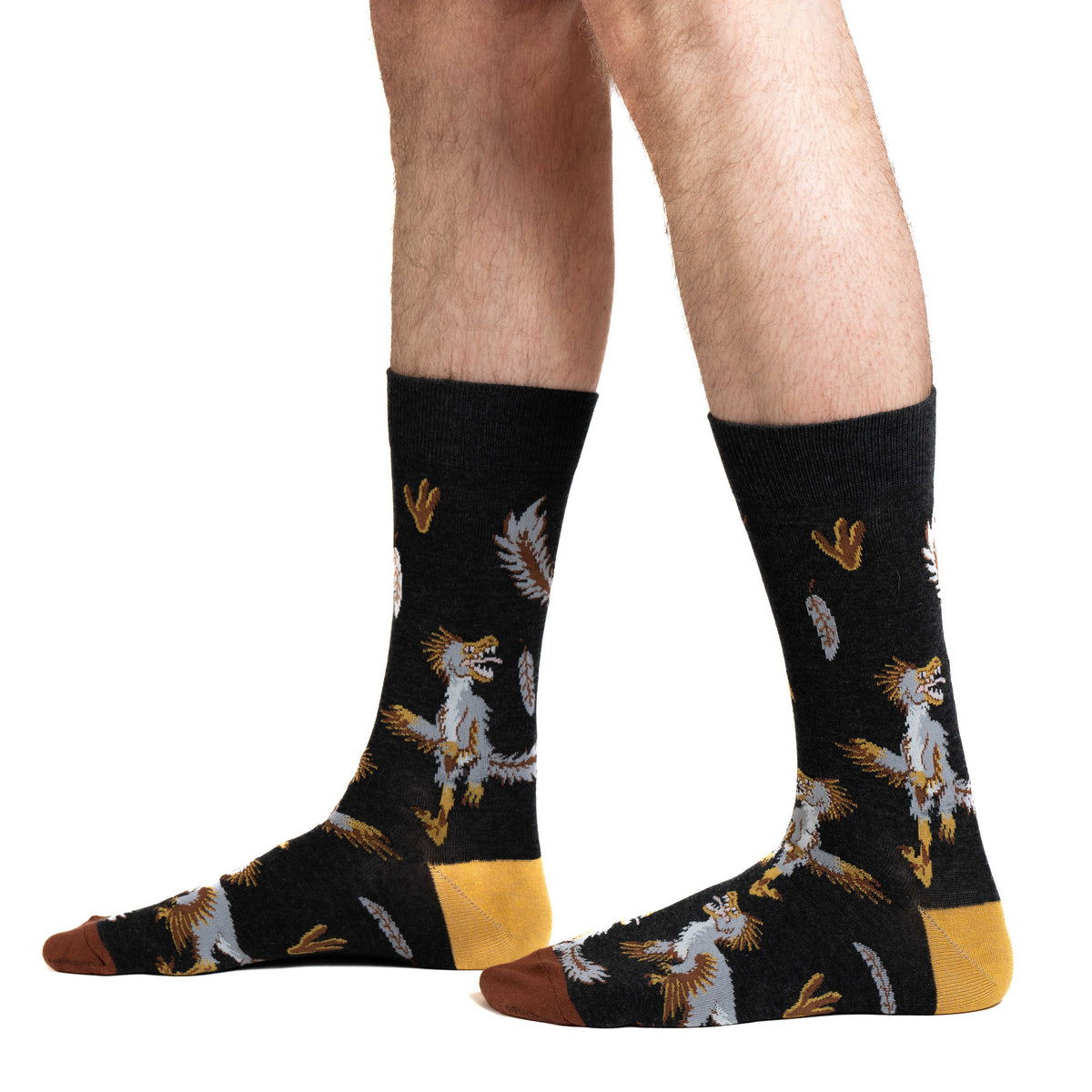Good Luck Sock Men's Velociraptors Socks
