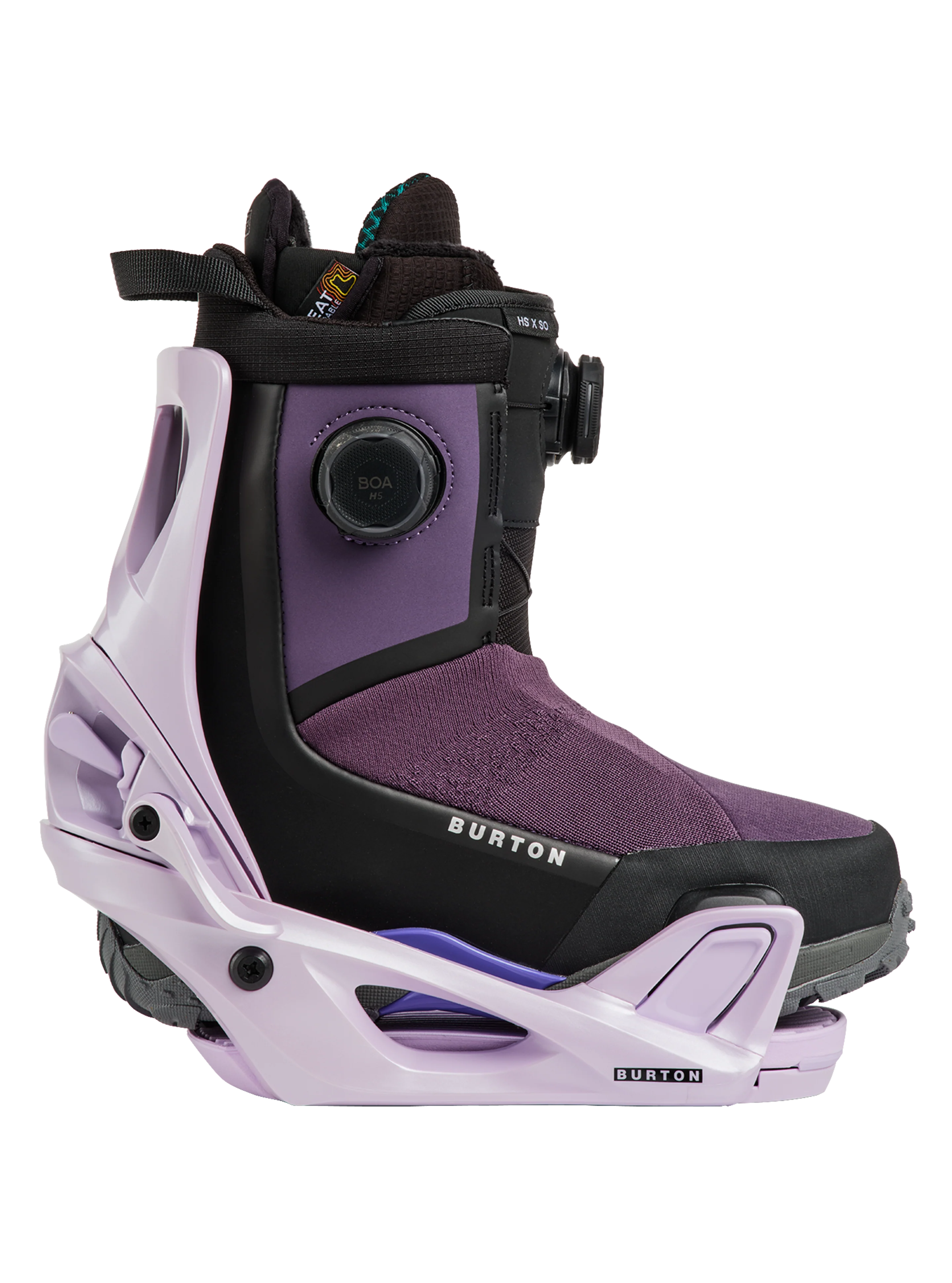 Burton Women's Step On Re:Flex Snowboard Bindings - Moondust Purple - with boot