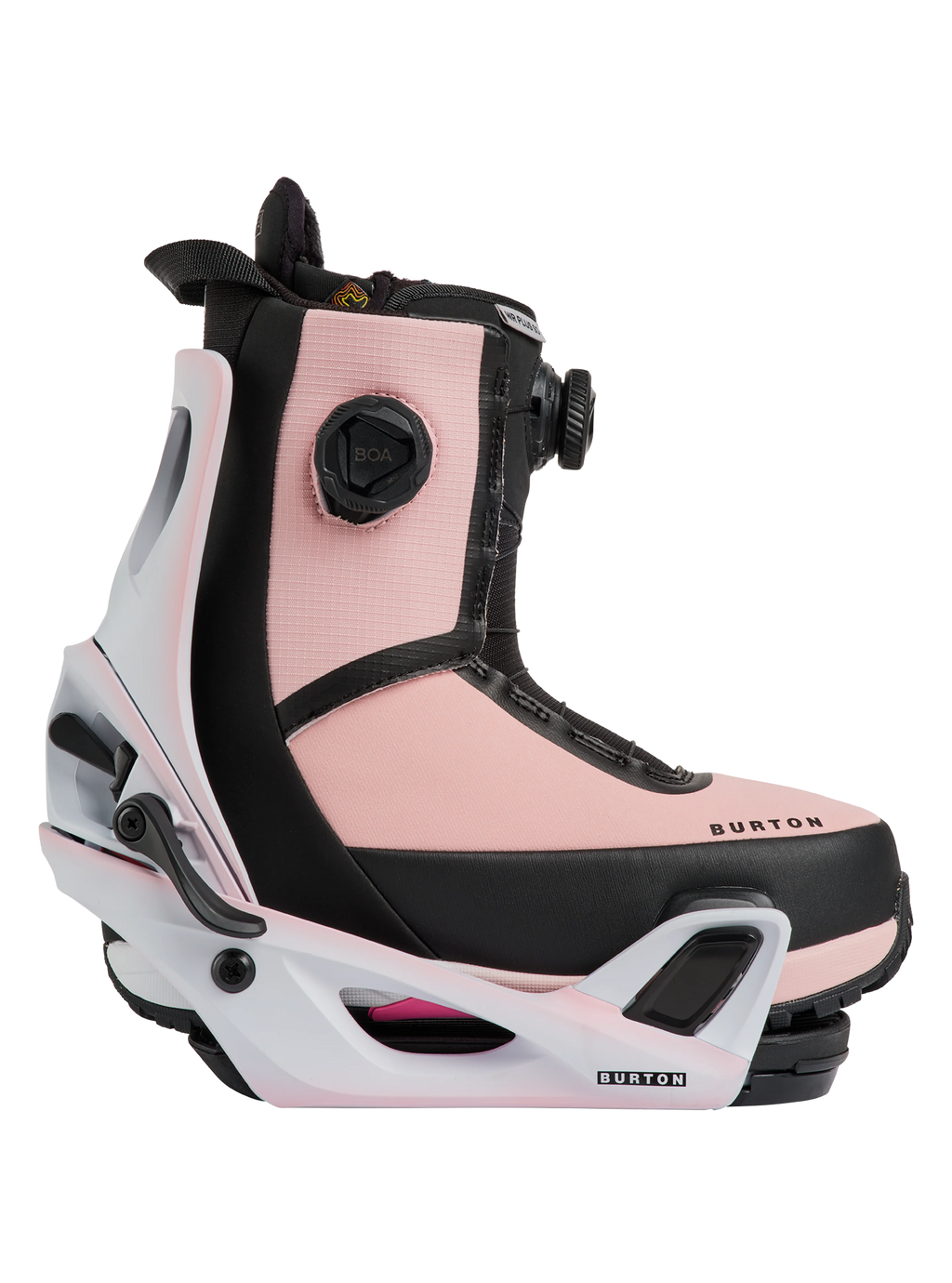 Burton Women's Step On Re:Flex Snowboard Bindings - Pink Outline - with boot