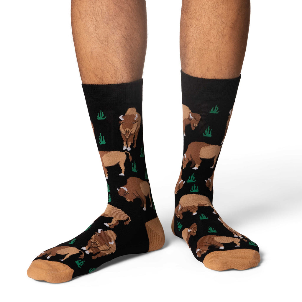 Good Luck Sock Men's Bison Socks