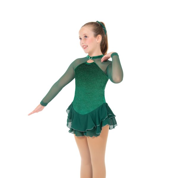 Jerrys Skating World Shimmer Dress - Emerald Green