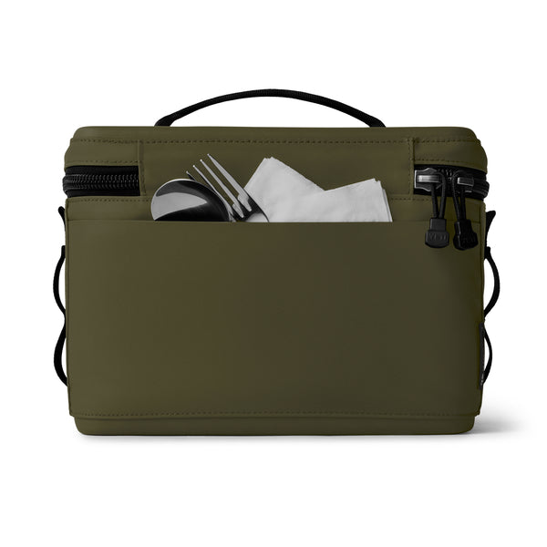 Yeti Daytrip 9L Insulated Box - Olive, back pocket