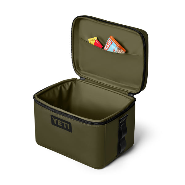 Yeti Daytrip 9L Insulated Box - Olive, open