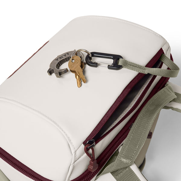 Yeti Daytrip 20L Insulated Backpack - Aspen/Pampa/Wild Vine - top pocket detail
