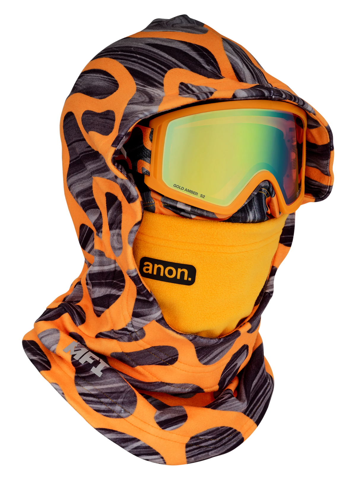 Anon Youth MFI Hooded Balaclava - Blobs, front angled view