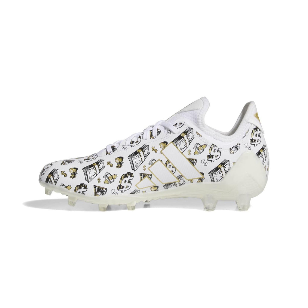 Adidas Adizero Electric II Football Cleats - White/Gold/Core Black
