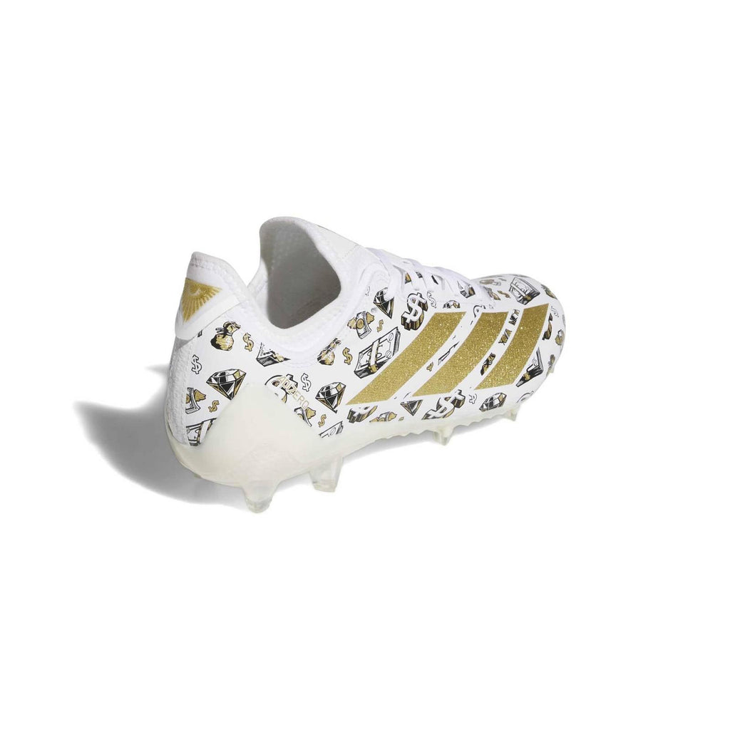 Adidas Adizero Electric II Football Cleats - White/Gold/Core Black