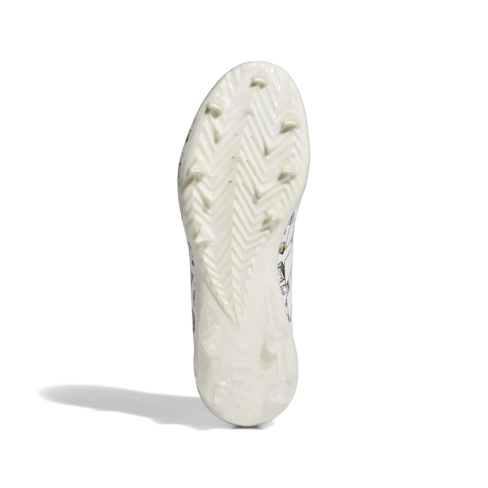Adidas Adizero Electric II Football Cleats - White/Gold/Core Black - outsole