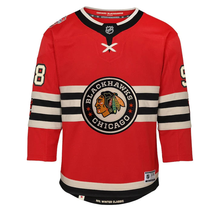 Chicago Blackhawks Youth 2024 Winter Classic Premier Jersey - Connor Bedard