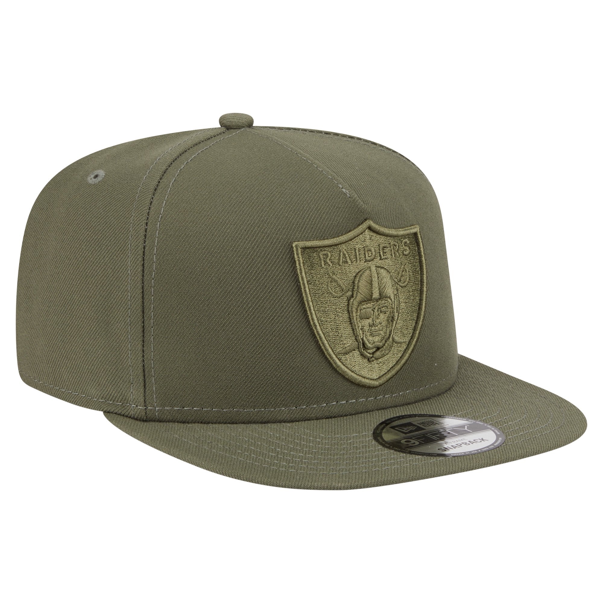 New Era Las Vegas Raiders Olive Color Pack A-Frame 9FIFTY Snapback Hat