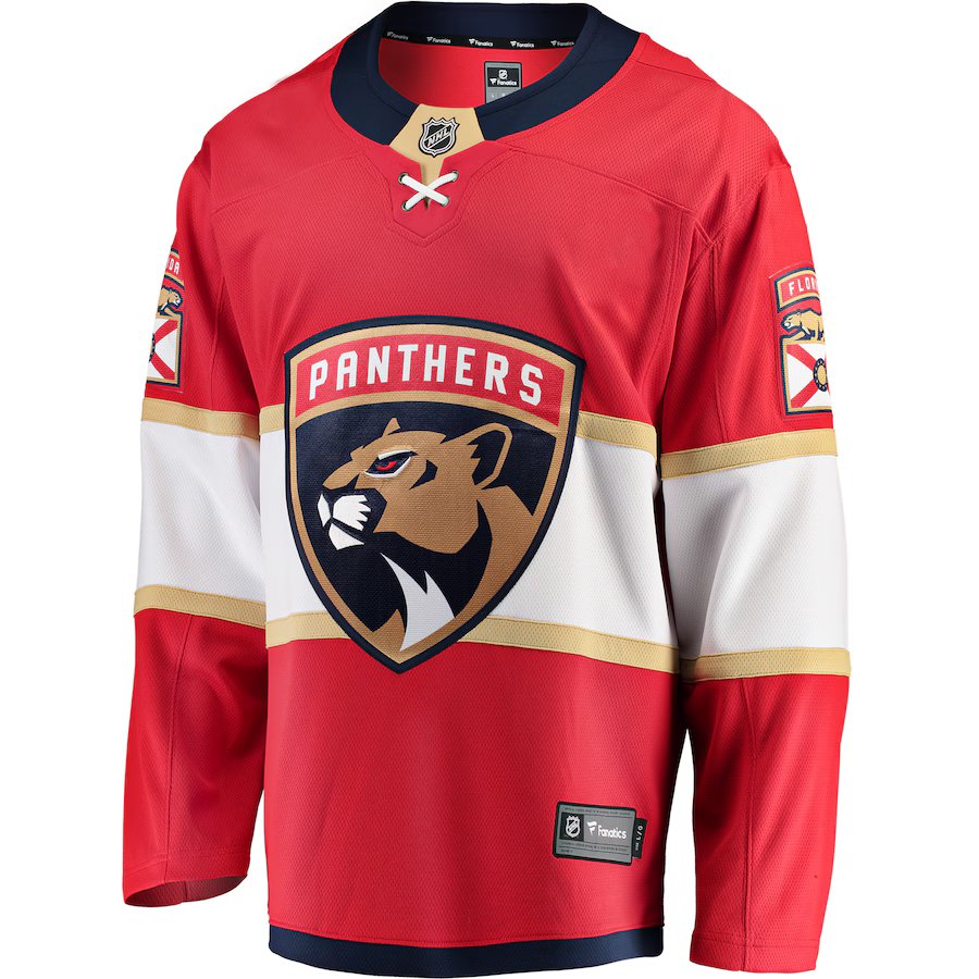 Fanatics Florida Panthers Home Breakaway Jersey - Blank