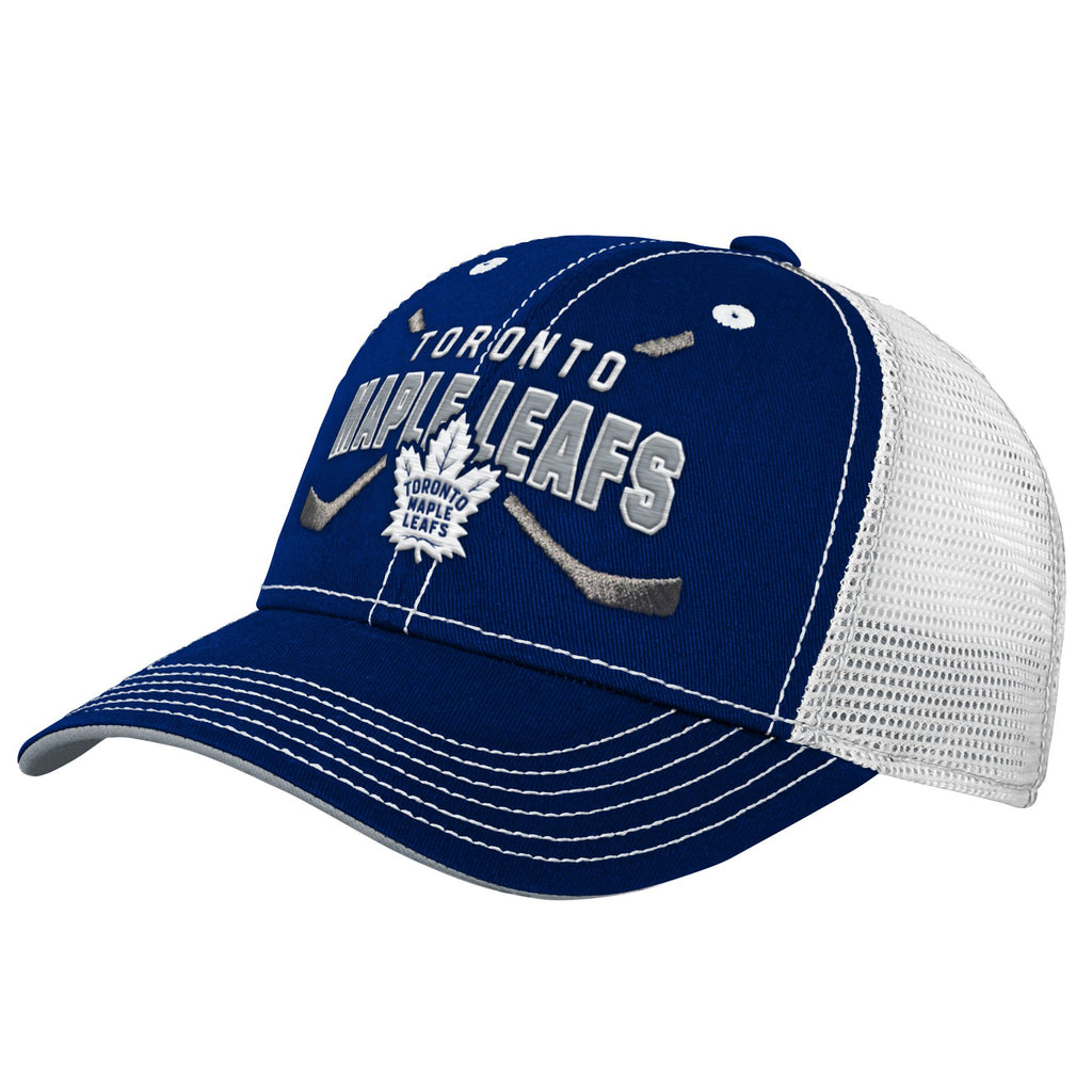 Outerstuff Youth Toronto Maple Leafs Lockup Meshback Adjustable Hat