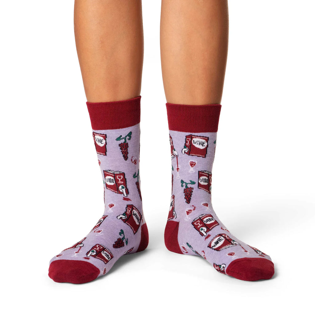 Good Luck Sock Women's Boxed Wine Socks