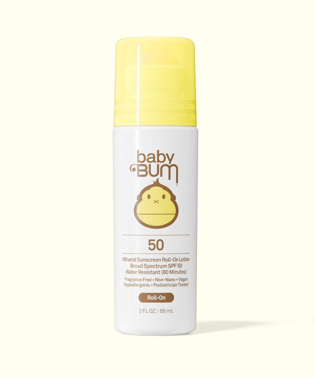 Sun Bum Baby Bum Mineral SPF 50 Roll-On Sunscreen, front