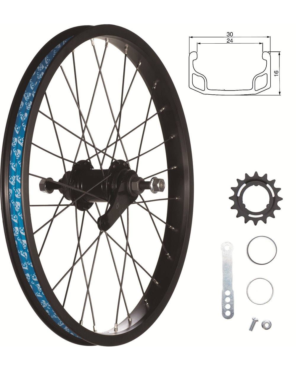 49North 20” Rear Coaster (3-Spline Sprocket/Nutted)
