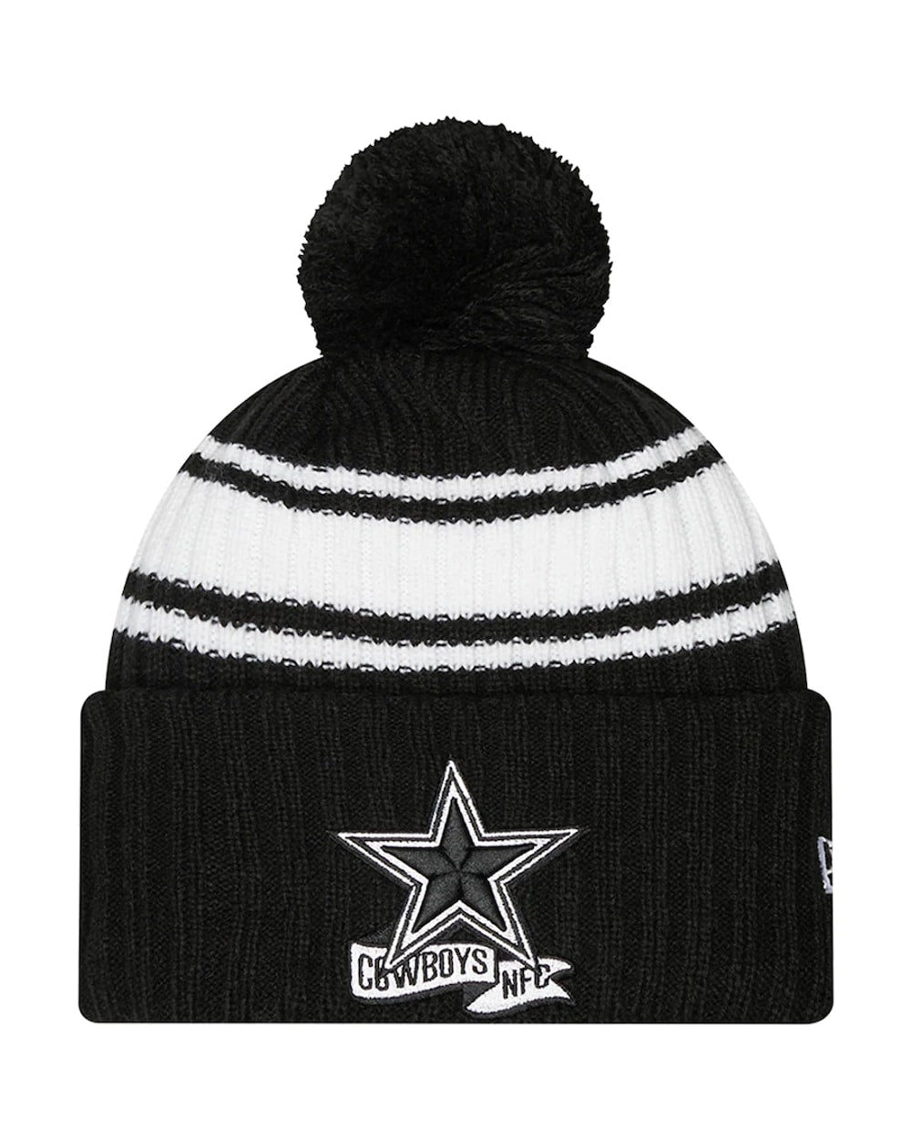2022 Cold Weather Black and White Pom Knit Hat