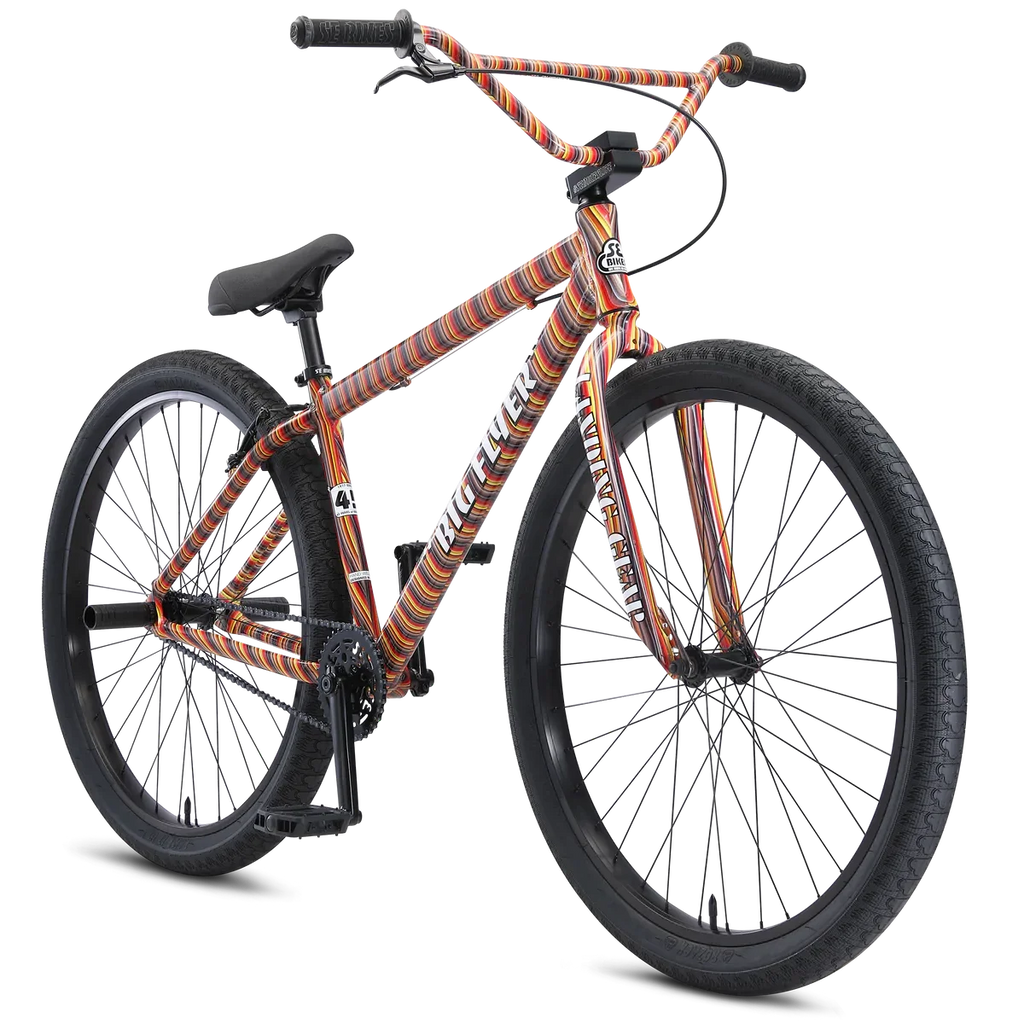 SE Big Flyer 29" BMX bike in Striped Fusion, three-quarter front view