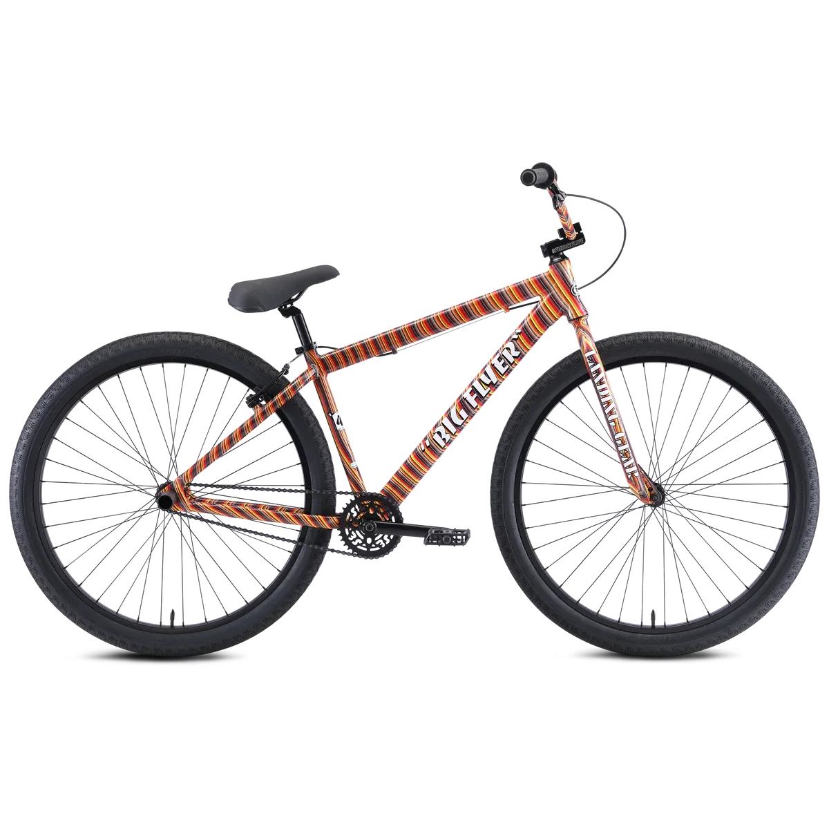 SE Big Flyer 29" BMX bike in Striped Fusion, side profile