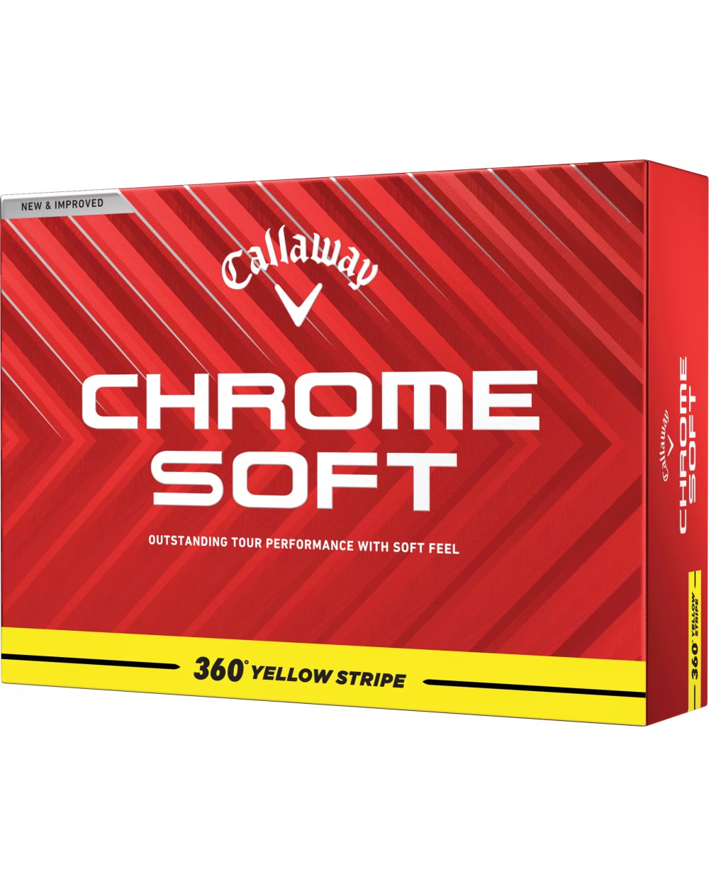 2024 Chrome Soft 360 Stripe Golf Balls - 1 Dozen