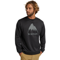 Burton Oak Pullover Crew True Black Heather - front on model