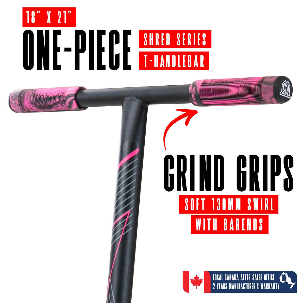 Madd Gear MG1 Raven Pro Stunt Scooter - PINK/BLACK, handlebar detail