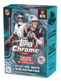 Topps 2025 Chrome Football Value Box - Box, front view