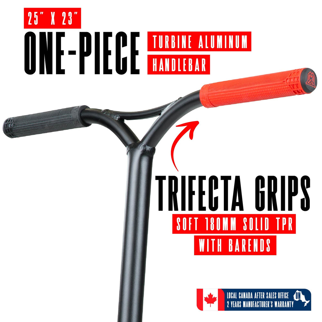 Madd Gear Origin 500 Pro Stunt Scooter - BLACK/RED, handlebar detail