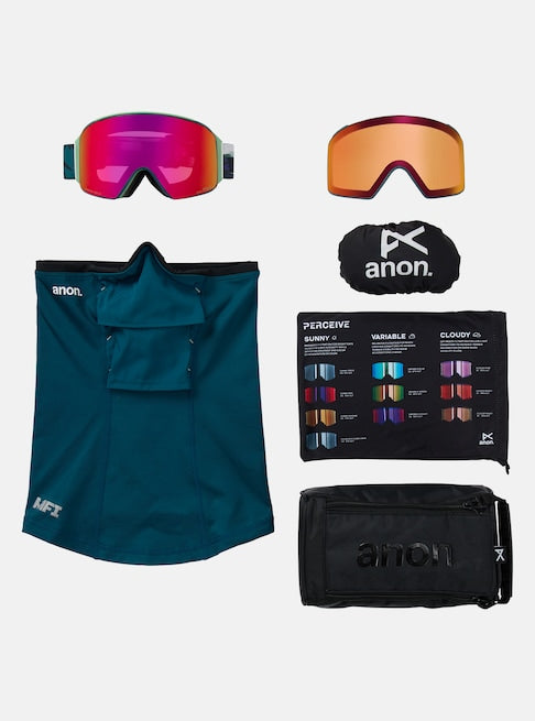 Anon M4 Goggles (Cylindrical) + Bonus Lens + MFI Face Mask