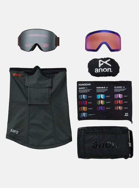 Anon M4 Goggles (Cylindrical) + Bonus Lens + MFI Face Mask