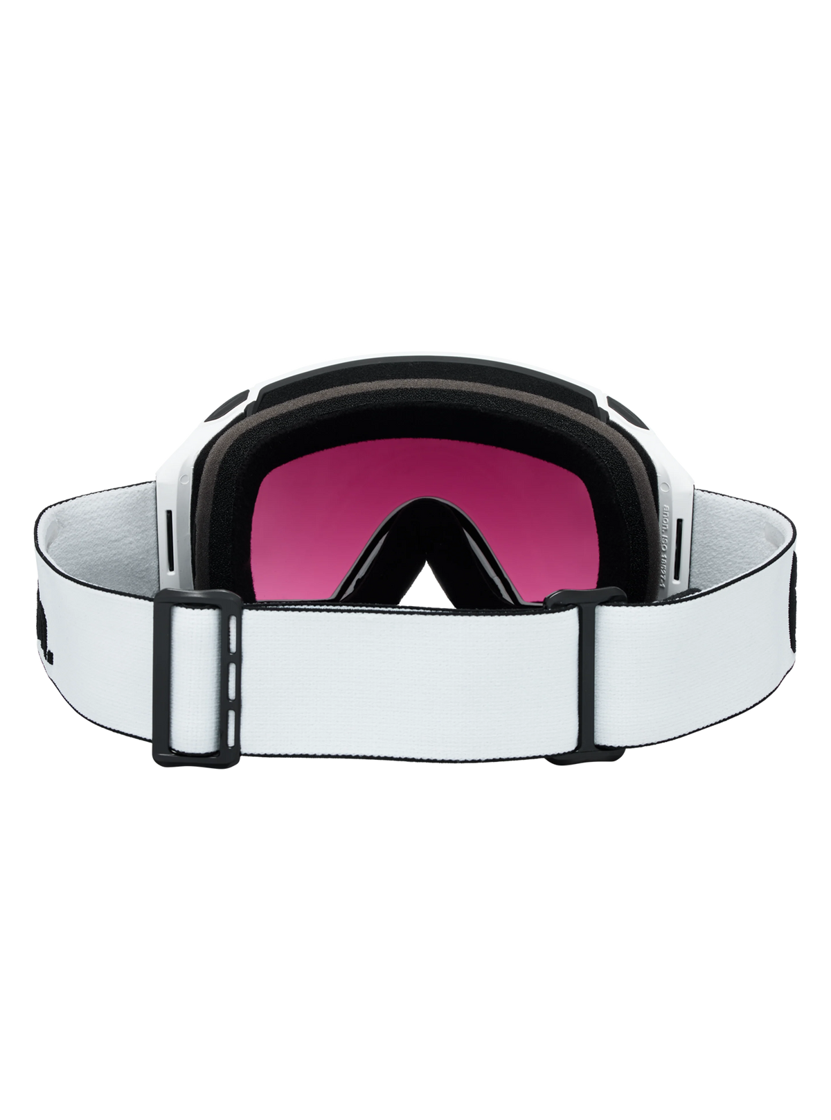 Anon M4 Goggles (Toric) + Bonus Lens + MFI Face Mask - White/Sunny Onyx, strap and lens back view