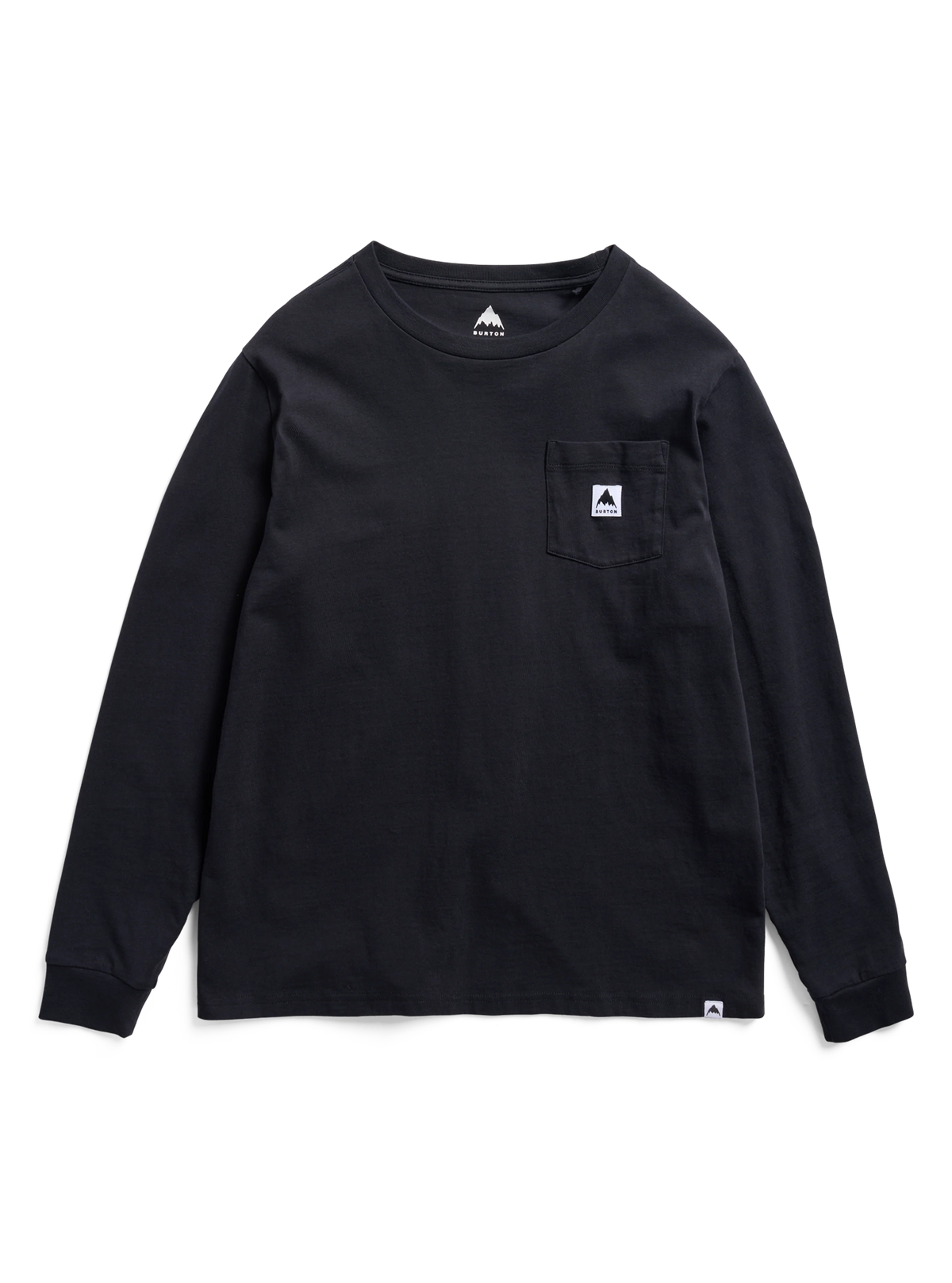 Burton Colfax Long Sleeve T-Shirt True Black - flat front