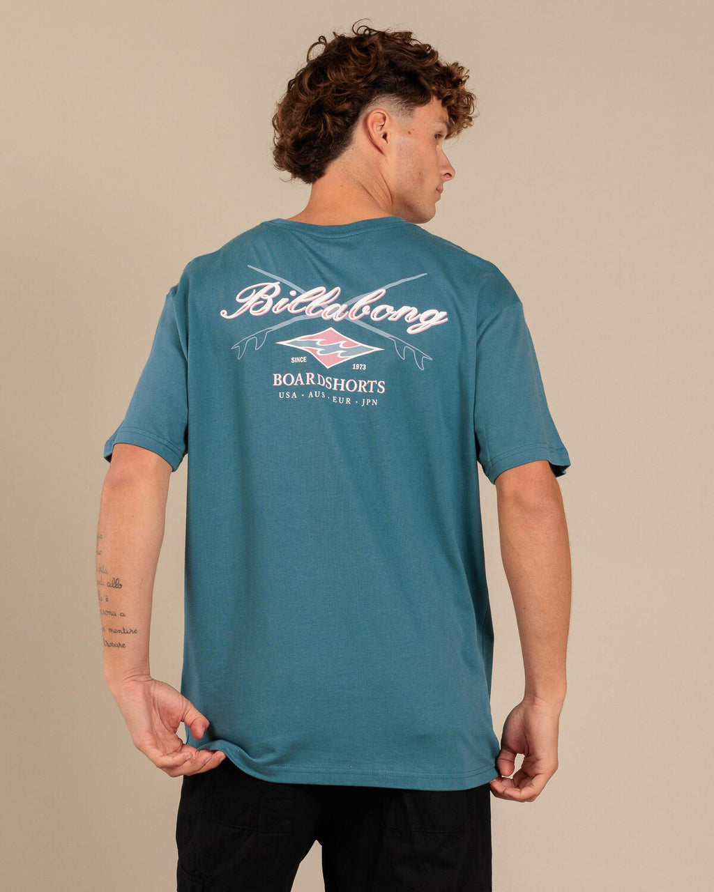 Billabong Crossboards Short Sleeve Shirt - Teal - back