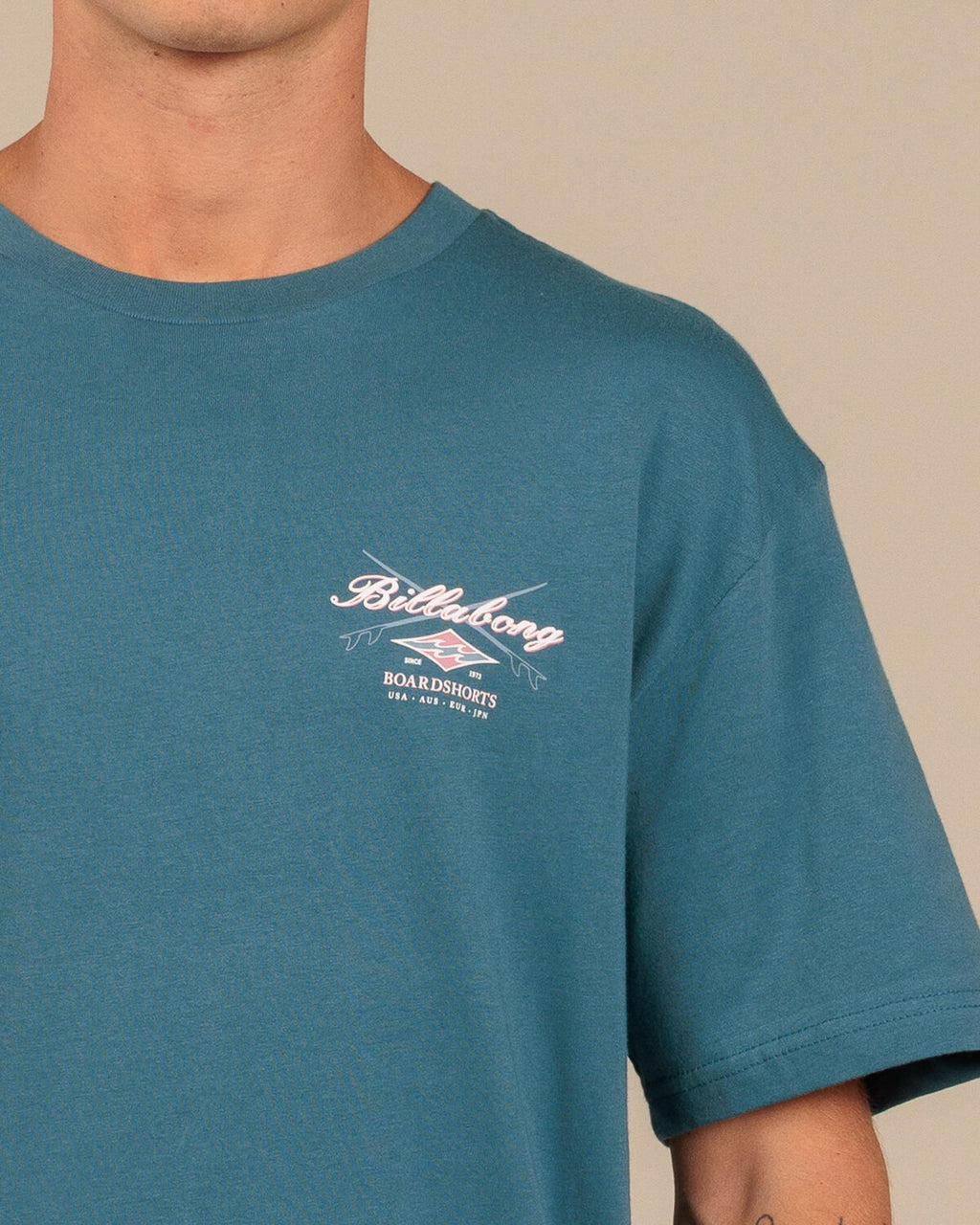 Billabong Crossboards Short Sleeve Shirt - Teal - detail